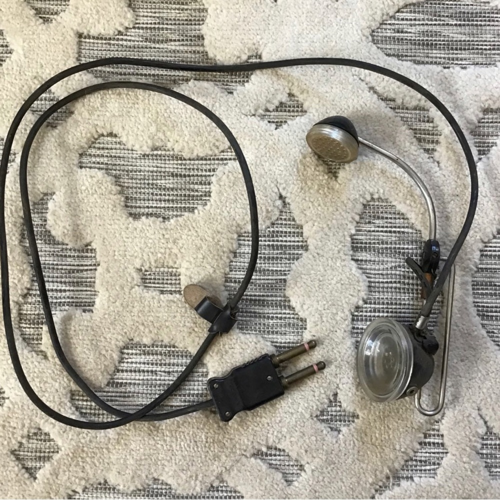 Vintage headset pilot telephone 1940-50’s